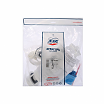 Комплект арматуры Ани Пласт WC6050М для унитаза, Эконом, боковая подводка, 1/2", пластик