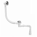 Сифон для ванны Nova Plumbing Solution 1540, автомат, выпуск 70 мм, гибкая труба 1 1/2"