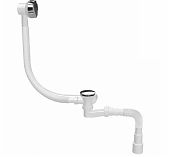 Сифон для ванны Nova Plumbing Solution 1540, автомат, выпуск 70 мм, гибкая труба 1 1/2"