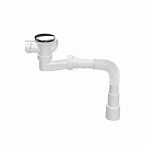 Сифон для ванны Nova Plumbing Solution 1540, автомат, выпуск 70 мм, гибкая труба 1 1/2"