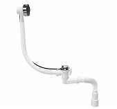 Сифон для ванны Nova Plumbing Solution 1541, автоматический, с переливом, гибкая труба 1/2"