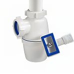 Сифон бутылочный Orio А-4004 для мойки, 40-1 1/2", с гибким переливом, хром