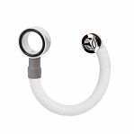 Слив-перелив для раковины Orio А-5408-2, с круглым переливом, пластик, хром, 300 мм