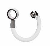 Слив-перелив для раковины Orio А-5408-2, с круглым переливом, пластик, хром, 300 мм