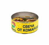 Свеча от комаров ДЭТА аромат цитронеллы 120 г, для дома и дачи 66700889