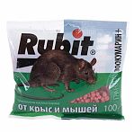 Зоокумарин Рубит+ гранулы привлекатель масляно-сырный, от крыс и мышей, 100 г