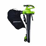 Воздуходувка-пылесос аккумуляторная Greenworks G40ABVIIK5, 40В, 1 акк. х 5,0 Ah+з.у