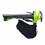 Воздуходувка-пылесос аккумуляторная Greenworks G40ABVIIK5, 40В, 1 акк. х 5,0 Ah+з.у