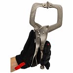 Зажим-струбцина с фиксатором Startul PRO-6056-01, прямые губки, 280 мм