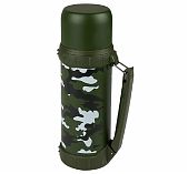 Термос Mallony Military нержавеющая сталь, пробка с клапаном, боковые ручки, 1.2 л