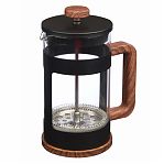 Френч-пресс Leonord Foresta Nera, объем 600 мл, стекло, нержавеющая сталь, черный