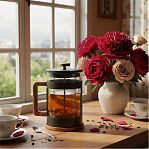 Френч-пресс Leonord Foresta Nera, объем 600 мл, стекло, нержавеющая сталь, черный