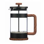 Френч-пресс Leonord Foresta Nera, объем 600 мл, стекло, нержавеющая сталь, черный