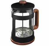 Френч-пресс Leonord Foresta Nera, объем 800 мл, стекло, нержавеющая сталь, черный