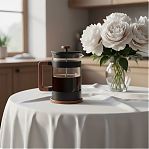 Френч-пресс Leonord Foresta Nera, объем 800 мл, стекло, нержавеющая сталь, черный