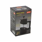 Френч-пресс Mallony La Caffetteria 108408, 600 мл, черный, стекло, нержавеющая сталь