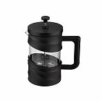 Френч-пресс Mallony La Caffetteria 108409, 800 мл, черный, стекло, нержавеющая сталь