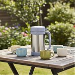 Термос Mallony Valente, широкое горло, ручка, серый, объем 0.5 л