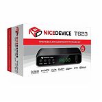 Приставка для цифрового телевидения Nice Device T623, DVB-T2, DVB-C, IPTV, USB, цвет черный