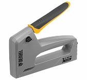 Степлер мебельный Denzel 40213, тип 53, 6-14 мм, пластиковый корпус, регулировка силы удара