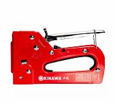 Степлер строительный Okinawa 2364, 3 в 1, ручной, регулируемая сила удара