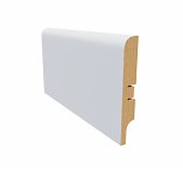 Плинтус белый МДФ AGIS Krispo КР-202-100 16х100х2400 мм