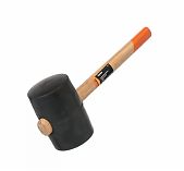 Киянка резиновая Sparta 11161, черная резина, с деревянной рукояткой, 1130 гр