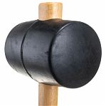 Киянка резиновая Sparta 111605, деревянная рукоятка, 910 гр, черная