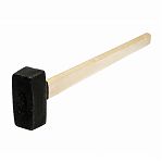 Кувалда 10887, квадратный боек, с деревянной рукояткой, 4000 г