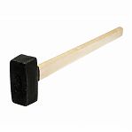 Кувалда 10889, квадратный боек, с деревянной рукояткой, 6000 г
