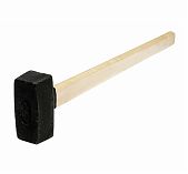 Кувалда 10889, квадратный боек, с деревянной рукояткой, 6000 г