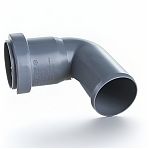 Отвод канализационный 87 гр., Ostendorf 114140, НТВ, диаметр 90х90 мм, PP, полипропилен, серый