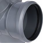 Крестовина двухплоскостная правая 87 гр. Sinikon 512035.R, 110х110х50 мм, полипропилен, цвет серый