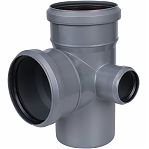 Крестовина двухплоскостная правая 87 гр. Sinikon 512035.R, 110х110х50 мм, полипропилен, цвет серый