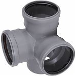 Крестовина двухплоскостная 87 гр., Sinikon 512041.R, диаметр 110х110х110 мм, серая