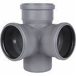 Крестовина двухплоскостная 87 гр., Sinikon 512041.R, диаметр 110х110х110 мм, серая