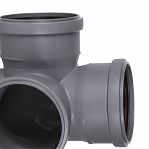 Крестовина двухплоскостная 87 гр., Sinikon 512041.R, диаметр 110х110х110 мм, серая