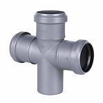 Крестовина одноплоскостная 87 гр., Sinikon Стандарт 506003.R, диаметр 50х50х50 мм, серая