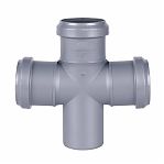 Крестовина одноплоскостная 87 гр., Sinikon Стандарт 506003.R, диаметр 50х50х50 мм, серая