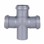 Крестовина одноплоскостная 87 гр., Sinikon Стандарт 506003.R, диаметр 50х50х50 мм, серая