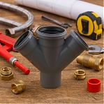 Крестовина канализационная 110х110х110х45°, одноплоскостная, толщина стенки 2.7 мм