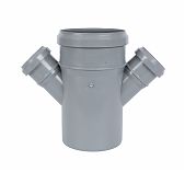 Крестовина одноплоскостная 45 гр., Sinikon Comfort 506008.R, диаметр 110х110х50 мм, серая