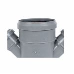 Крестовина одноплоскостная 45 гр., Sinikon Comfort 506008.R, диаметр 110х110х50 мм, серая