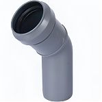 Отвод канализационный 45 гр. Sinikon Standart 504029R диаметр 50 мм, серый