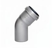 Отвод канализационный 45 гр. Sinikon Standart 504029R диаметр 50 мм, серый