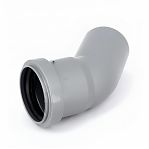 Отвод канализационный 45 гр. Sinikon Standart 504029R диаметр 50 мм, серый