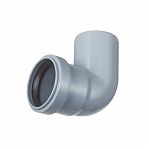 Отвод канализационный 87 гр. Sinikon Standart диаметр 50 мм, 504035R, серый