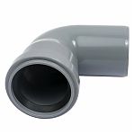 Отвод канализационный 87 гр. Sinikon Standart диаметр 50 мм, 504035R, серый