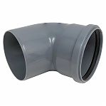 Отвод канализационный 45 гр. Sinikon 504053R диаметр 110 мм, серый