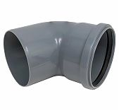 Отвод канализационный 45 гр. Sinikon 504053R диаметр 110 мм, серый